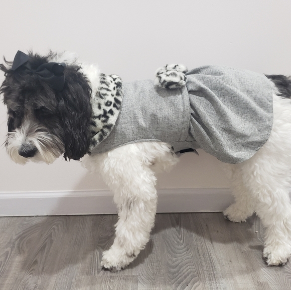 2370- Friends Forever Dog Dress Faux Fur Size M NWT - Picture 10 of 12